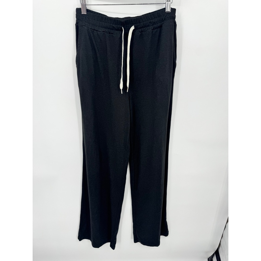 Vuori Halo Essential Wideleg Pant Women M Black Heather DreamKnit  Flaw